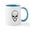 White/Blue Inside, variant on CafePress - SKULL Mugs - 11 oz Ceramic Mug - Novelty Coffee Tea Cup