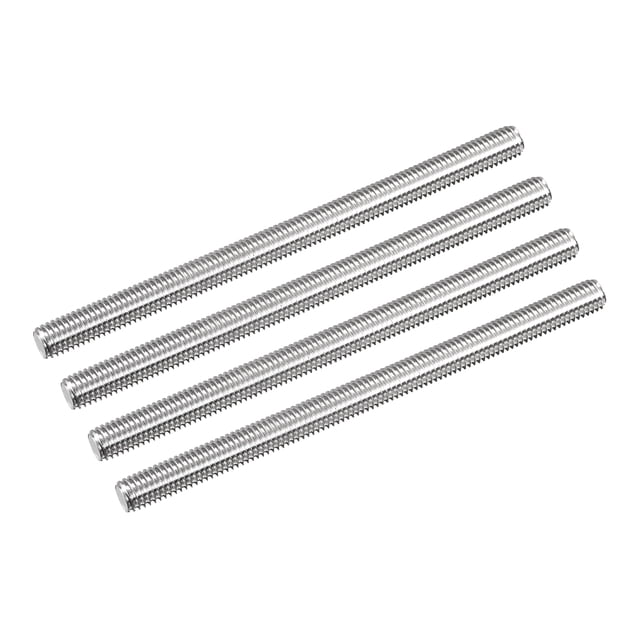 Unique Bargains Fully Threaded Rod M8 x 120mm 1.25mm Thread Pitch 304 Stainless Steel Right Hand Threaded Rods Bar Studs 4 Pack