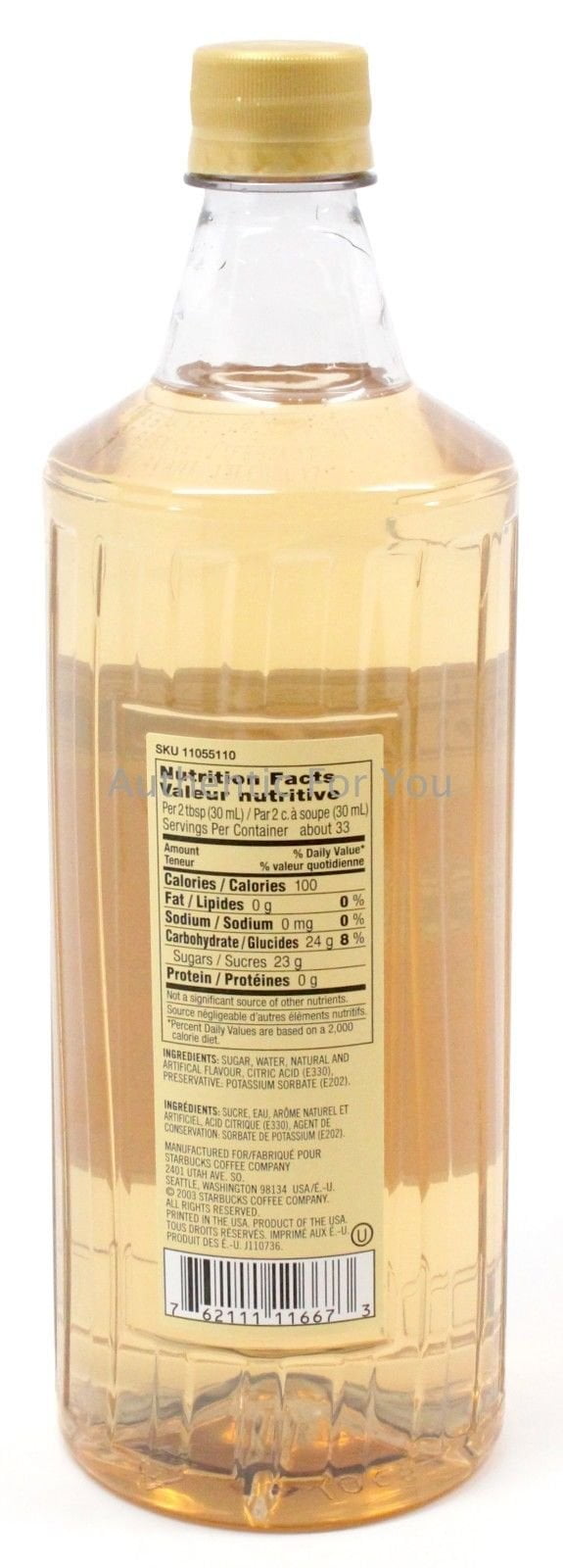 Starbucks Cinnamon Dolce Syrup (1-L.) Packaging May Vary