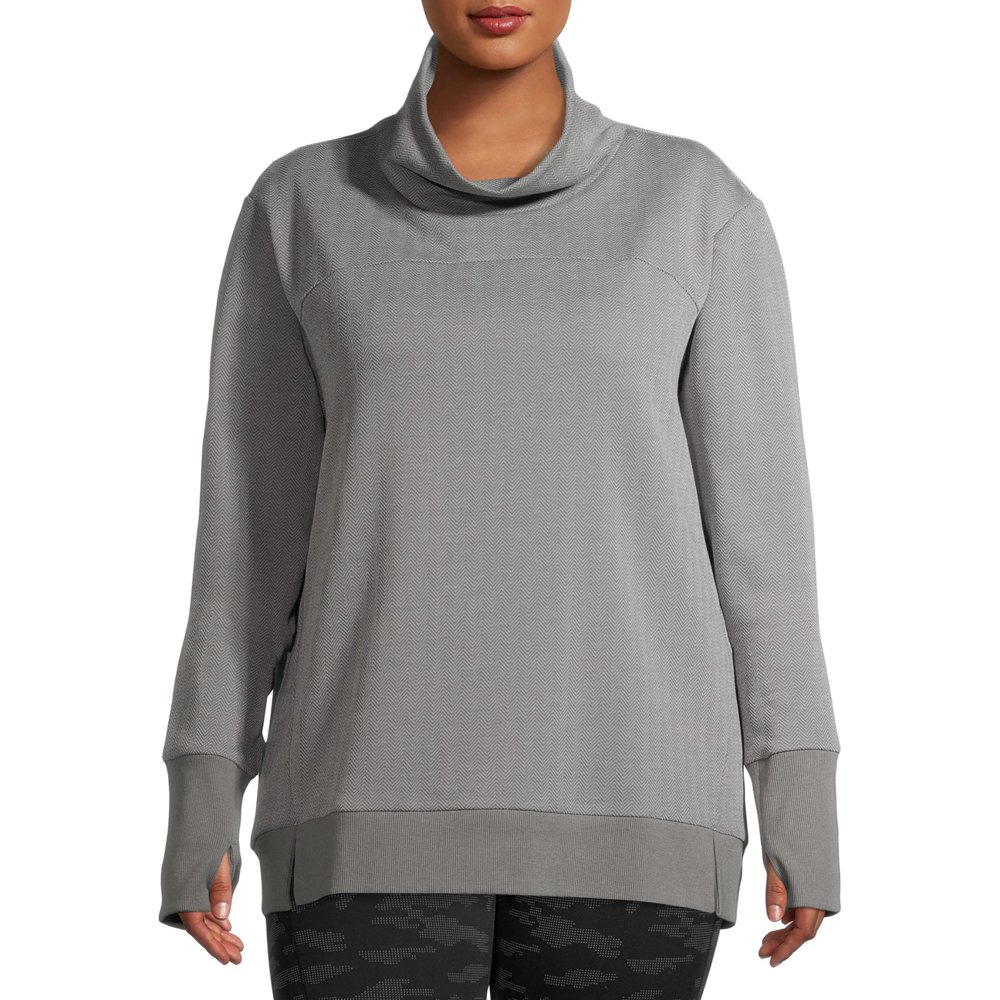 Avia Avia Women's Plus Size Herringbone Pullover