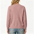 thumbnail image 3 of Women's Solid Color Blend Lightweight Business Casual Cardigan Sweaters Tops 2026 Fall Fashion, 3 of 4