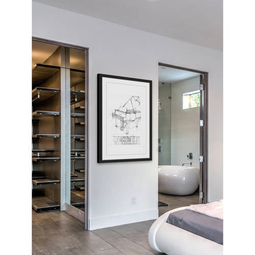 Marmont Hill "Piano Sketch I" Framed Painting Print