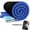 Blue, variant on Memory Foam Camping Pad | Portable Roll Up Sleep Mat for Floor, Tent, Car Foldable Lightweight Removable with Cover, Travel Bag