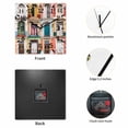 thumbnail image 2 of Puerto Rico Wooden Wall Clock Silent Non Ticking, Vintage Boho Style Door Gates Square Wall Clocks Battery Operated, Decor Clock for Home Office, Living Room, Kitchen, 10 Inch, 2 of 9