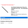 thumbnail image 2 of Vent Window Weatherstrip 2 Piece Set - Compatible with 1966 - 1967 Pontiac GTO, 2 of 2