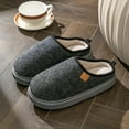 thumbnail image 3 of House Slippers for Men Winter Warm Footwear Slip On House Shoes Non Slip Thick Sole Comfortable Casual Indoor Outdoor Memory Foam Men Slippers Size 40, 3 of 3