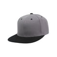 thumbnail image 1 of Top Headwear Flat Bill Adjustable Snapback Cap - Grey/Black, 1 of 2