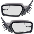 thumbnail image 4 of For 11-12 Fusion/Milan Rear View Mirror Power Heat Puddle Lamp Textured Set Pair, 4 of 5