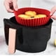 thumbnail image 3 of Round Silicone Baking Tray for Hot Air Fryer, Fried Chicken, Basket Mat, Silicone Pot, Baking Tray, Kitchen Accessories (Blue), 3 of 4