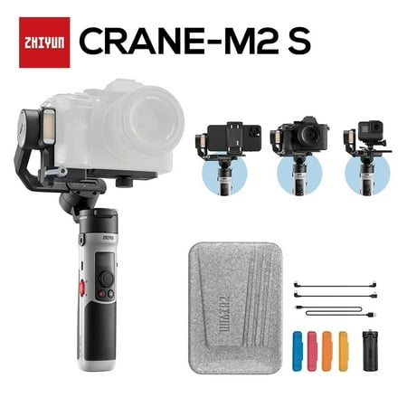 UPC: 0191493002579 | ZHIYUN CRANE M2S [Official]3-Axis Mirrorless Cameras Gimbal Handheld Stabilizer for Camera/ Compact Camera /Smartphones