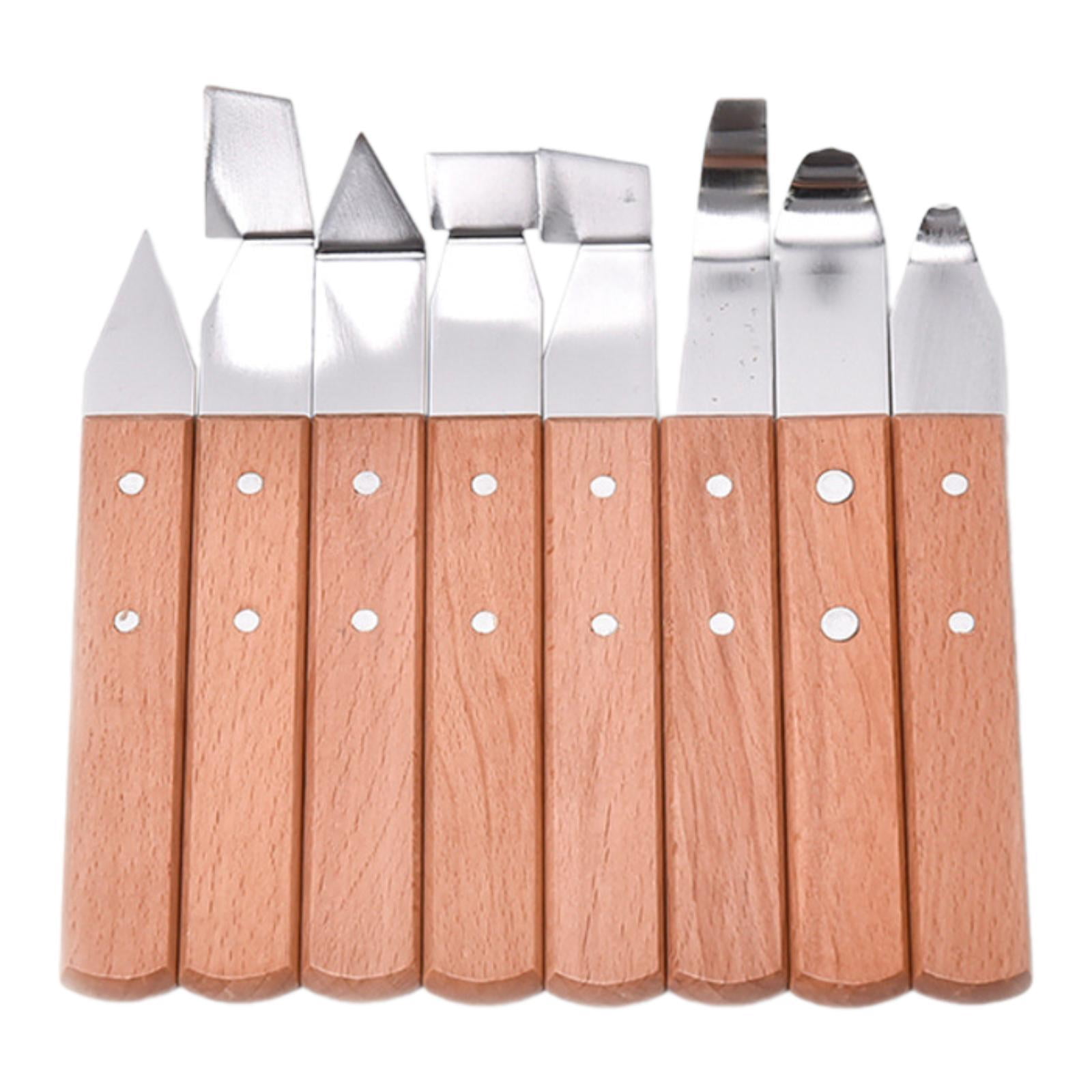 Sharprepublic 8x Clay Sculpture Knives Clay Modelling Shaping Knives Kit for Wood DIY Cups