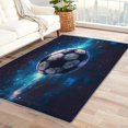 thumbnail image 1 of Football Galaxy Area Rugs for Bedroom Living Room - 6x9 ft - Football Carpet for Home Decor - Football Sport Patterned Decorative Indoor Large Rug - Washable & Soft & Non Slip & Low Pile (ZF&8516), 1 of 7
