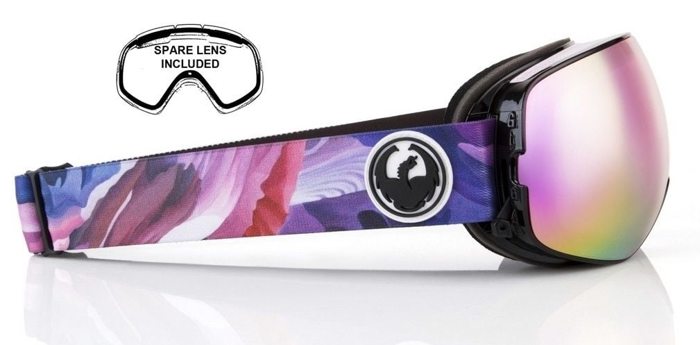 lens Rt$220 NEW Dragon X2s Iunatinta Lumalens Pink Womens Ski Snowboard Goggles 