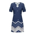 thumbnail image 5 of Travel Dresses for Women Wrinkle Free, Mini Summer Clothes 2023 Dresses Casual Floral Printed Tank Sleeveless Dress Crewneck Loose Beach Short, 5 of 6