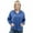 Blue, variant on Women's Button Down Hoodies Long Sleeve Casual Drawstring Pullover Sweatshirts Tops with Pocket (Blue, M)