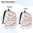 thumbnail image 3 of Yiaed Baseballs Print Backpack, Premium Laptop Backpack, Travel Backpack for Women, Lightweight Backpacks, Comfortable Back Pack-Medium, 3 of 7