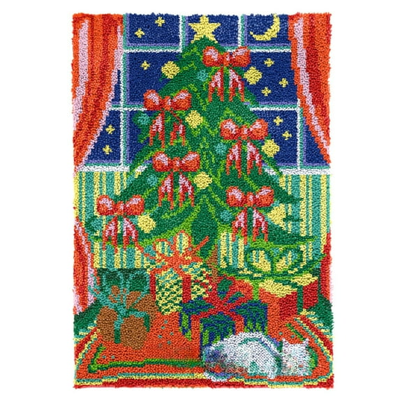 ShowNiceArt Latch Hook Rug Kits,Embroidery Crocheting Carpet Cushion Mat Tapestry DIY Carpet Crafts