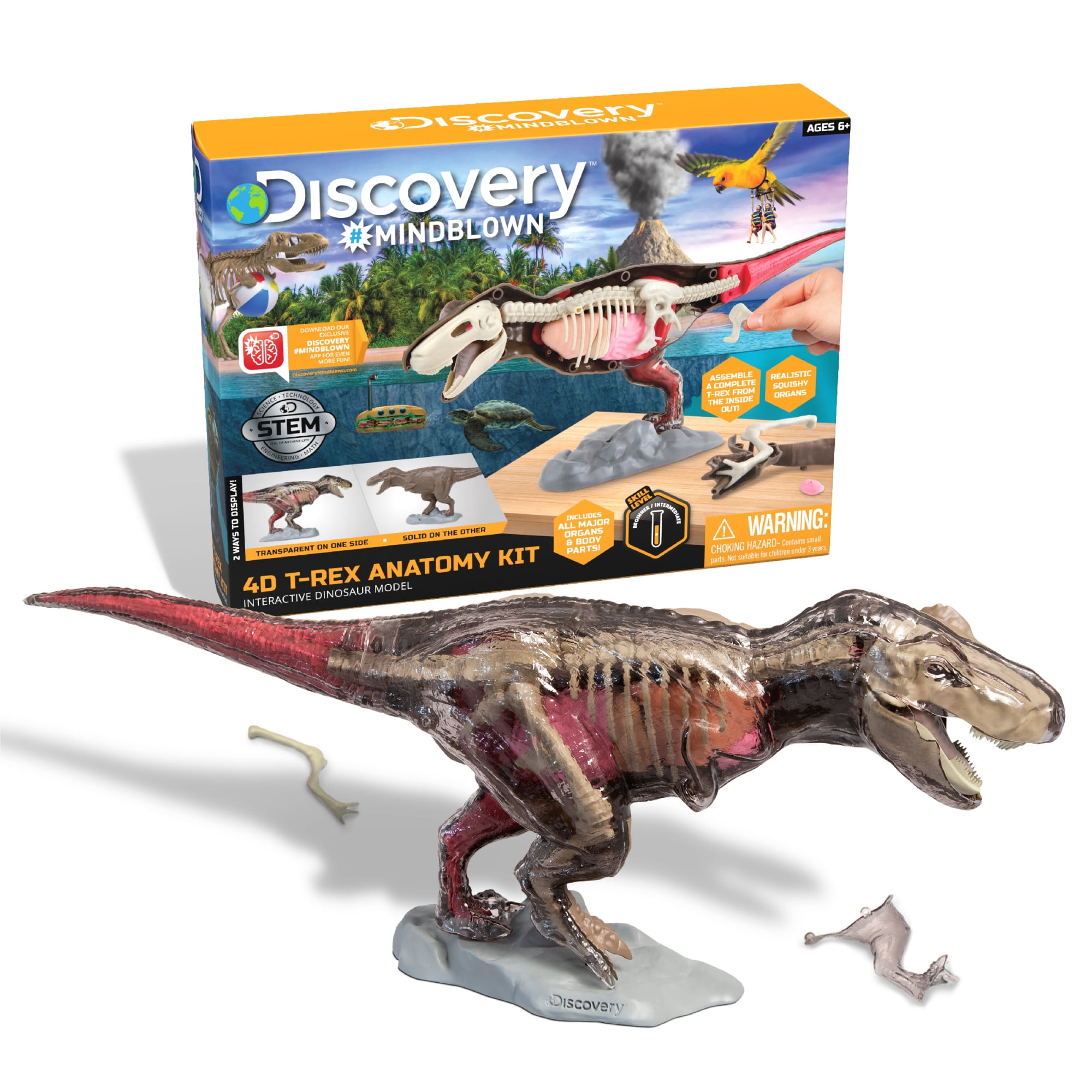 Discovery #MINDBLOWN Dinosaur Fossil Dig Excavation Kit, 15 Piece 
