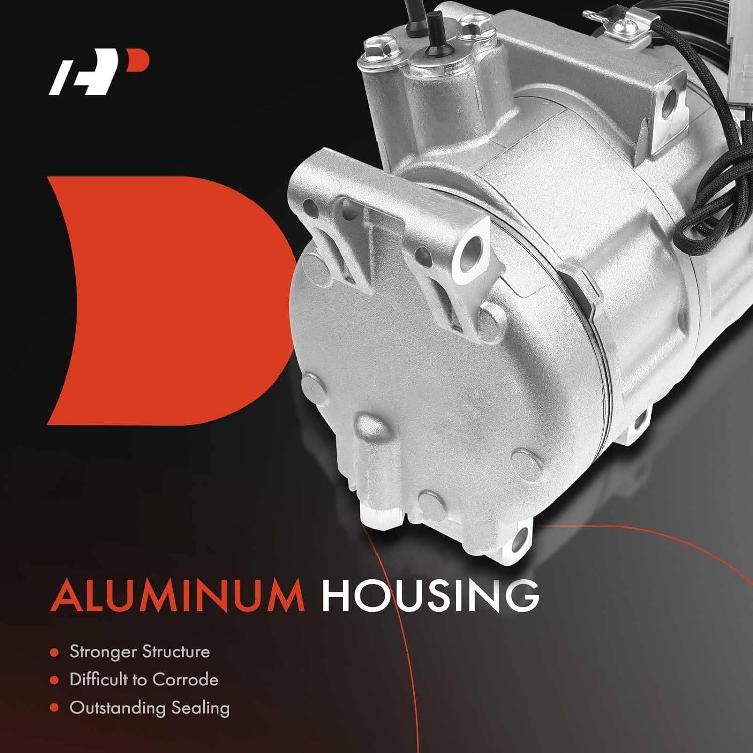 A-Premium AC Compressor with Clutch Compatible with Mazda 3 3 Sport 2010-2013 l4 2.0L Sedan Hatchback