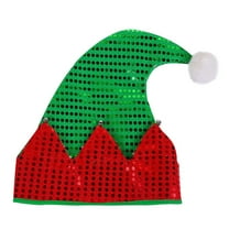 Vikakiooze 2022 Adult fashion green red christmas hat santa hat Christmas Decorations