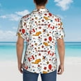 thumbnail image 6 of Easygdp Canada Day Men's Hawaiian Shirts Print Lapel Short Sleeve for Beach, vacation, party, casual occasions - X-Large, 6 of 9