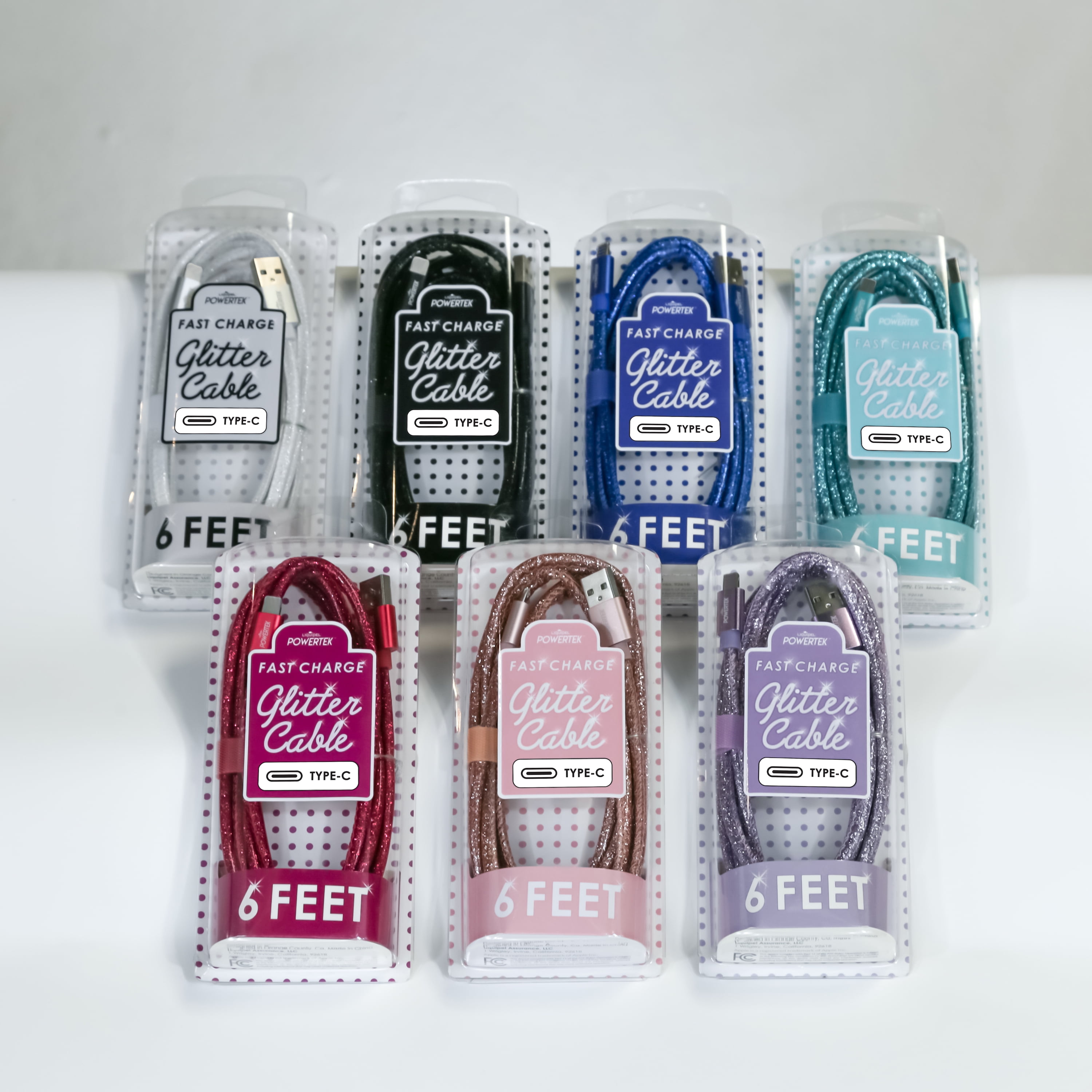 Liquipel Powertek Glitter Type C Cable