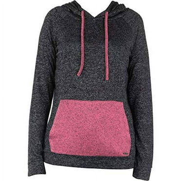 Hello Mello Carefree Threads Hooded Top, Long Sleeve with Tote Bag (Black, X-Large 16)