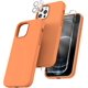 thumbnail image 1 of TOCOL Funda 5 en 1 para iPhone 13, con 2 protectores de pantalla + 2 protectores de lente de cámara, funda de silicona líquida para iPhone 13, azul medianoche, 1 of 4
