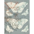 thumbnail image 2 of Goldberger, Jennifer 12x14 Gold Ornate Wood Framed with Double Matting Museum Art Print Titled - Flowers and Butterflies I, 2 of 4