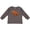 Charcoal Grey, variant on Triceratops Roaring Boys or Girls Long Sleeve Toddler T-Shirt