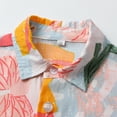 thumbnail image 5 of FYMNSI Boys Hawaiian Shirt Button Down Father Son Hawaiian Shirts Matching Family Outfits Toddler 5-6T Boy Clothes, 5 of 9