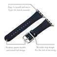 thumbnail image 2 of WFEAGL Genuine Leather iwatch Band for iWatch Series 42mm 44mm 45mm Dark Blue/Silver, 2 of 10