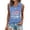 Blue, variant on Trendfront Womens Patriotic Quarter Zip Tops Sleeveless Collared We The People Graphic American Flag 4th Of July 250th Anniversary Golf Shirt