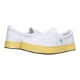thumbnail image 3 of MaCae Unisex Canvas Slip On Fashion Shoe With Unique Sole, Slip On Shoes, Canvas Low Top Sneakers - White Colored Band Yellow/My Car is Melting!, 12M/13W, 3 of 7