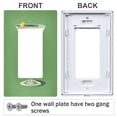 thumbnail image 3 of Yayeee Rocker Switch Wall Plate 1-Gang 4.6"x2.9" Home Decorative Outlet Cover, Green Lemon Juice, 3 of 6