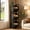 Black, variant on Fnova 51.1" 3 - Tier Industrial Storage Shelf with Wooden Baskets, Freestanding Organizer for Wine Bottles, Kitchen, Cellar