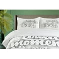 thumbnail image 4 of Ambesonne Saying Duvet Cover Sets, Calligraphy on Dotted Design, 2-King, Dark Grey and White, 4 of 7