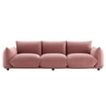 thumbnail image 5 of Modway Copious Performance Velvet Sofa in Dusty Rose, 5 of 7