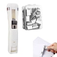 thumbnail image 2 of Portable Stapler Handheld Paper Clam Dispenser Large Size Mini Push Stapler Clamp Staplers For Desktop Document Home School Desk, 2 of 8