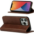 thumbnail image 2 of Case for iPhone 13 Pro 5G,iPhone 13 Pro Case,PU Leather Folio Case Wallet with [Kickstand] [Card Slots] Cover [Protective TPU Interior Case] Compatible with Apple iPhone 13 Pro 6.1-inch,Brown, 2 of 12