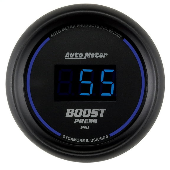 AUTO METER 6970 2-1/16IN BOOST, 0-60 PSI, DIGITAL BLACK
