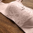 thumbnail image 5 of Levmjia Womens Wireless Bra Lace Solid Color Square Neck Adjustable Thin Straps Plus Size Seamless Lift Support Padded Daily Casual Outfits Spring Summer Daily Wear Elegant, 5 of 6