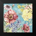 thumbnail image 2 of Tre Sorelle Studios 20x20 Black Modern Framed Museum Art Print Titled - Wildflower Medley square blue I, 2 of 5