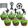 thumbnail image 3 of pitrice Creative football cake card insertion, 3 of 9