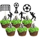 thumbnail image 3 of Naiovety Las decoraciones de pasteles de fútbol para fiestas de fanáticos del fútbol se limpian y reutilizan cumpleaños Kits de decoración para fiestas TYPE2 NO2, 3 of 4