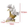 thumbnail image 3 of Dove Statue Sculpture Resin Bird Ornament Figurine for Entrance Office Christmas and Wedding Decorations, 3 of 10
