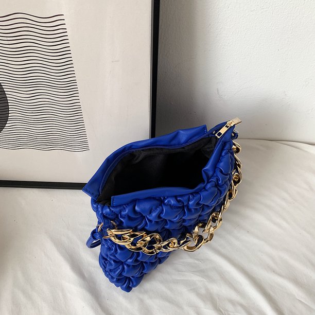 Bolsa Moda plisada acolchada monederos mujer cadena hombro bandolera bolso Likrtyny Para Estrenar