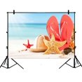 thumbnail image 1 of EREHome 7x5ft Starfish on the Beach Polyester Photography Backdrop For Studio Prop Photo Background, 1 of 3