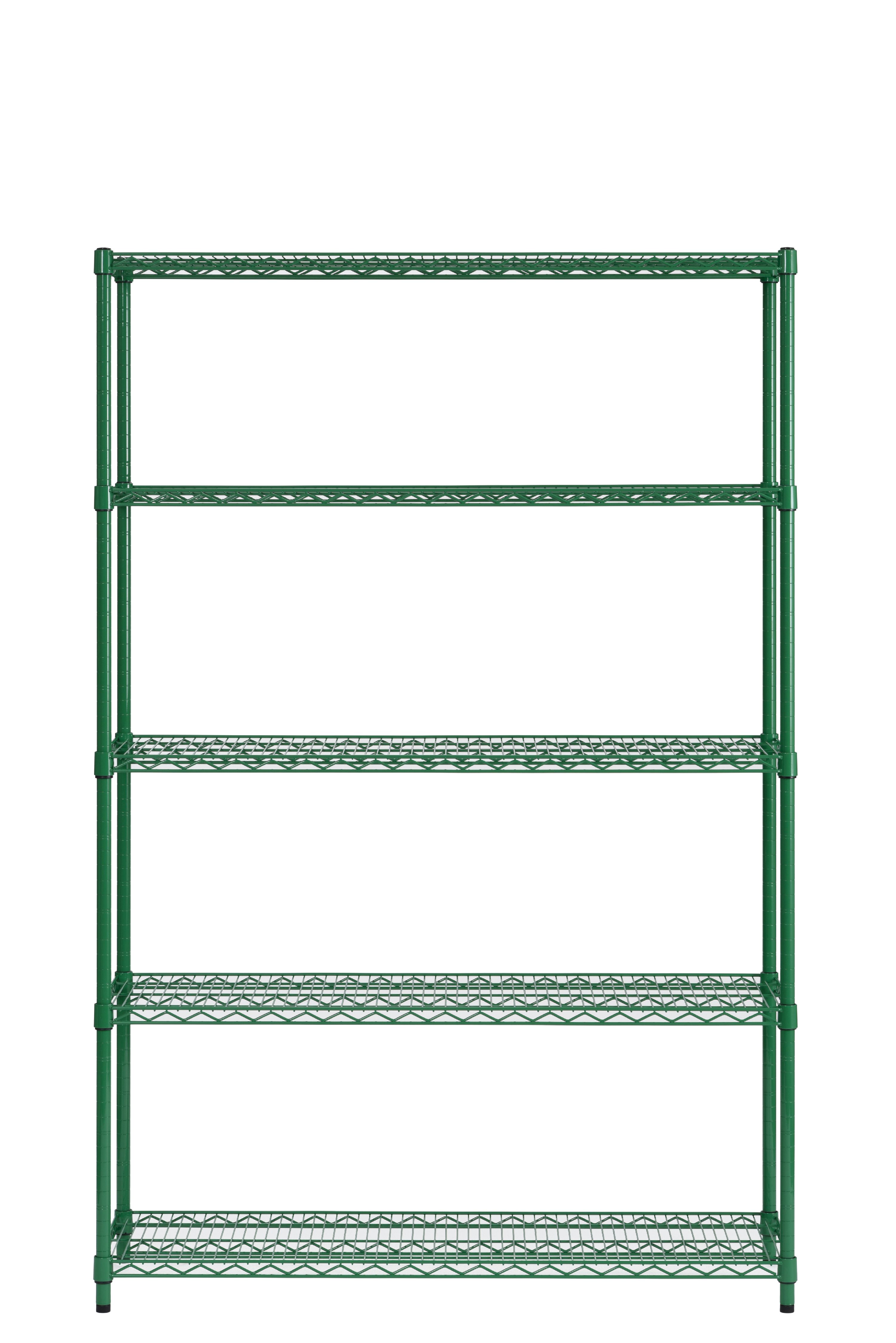Muscle Rack 48"W x 16"D x 72"H 5Shelf Freestanding Shelves, Green