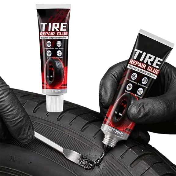 Universal Heat Resistant Tire Repair Gel, Tubeless Tire Sidewall Repair Glue Kit, Leak Sealant